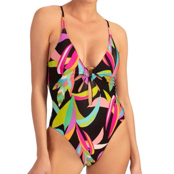 Trina Turk BIRDS OF PARADISE CUT MAILLOT. NWOT. Size 6 - Picture 2 of 15
